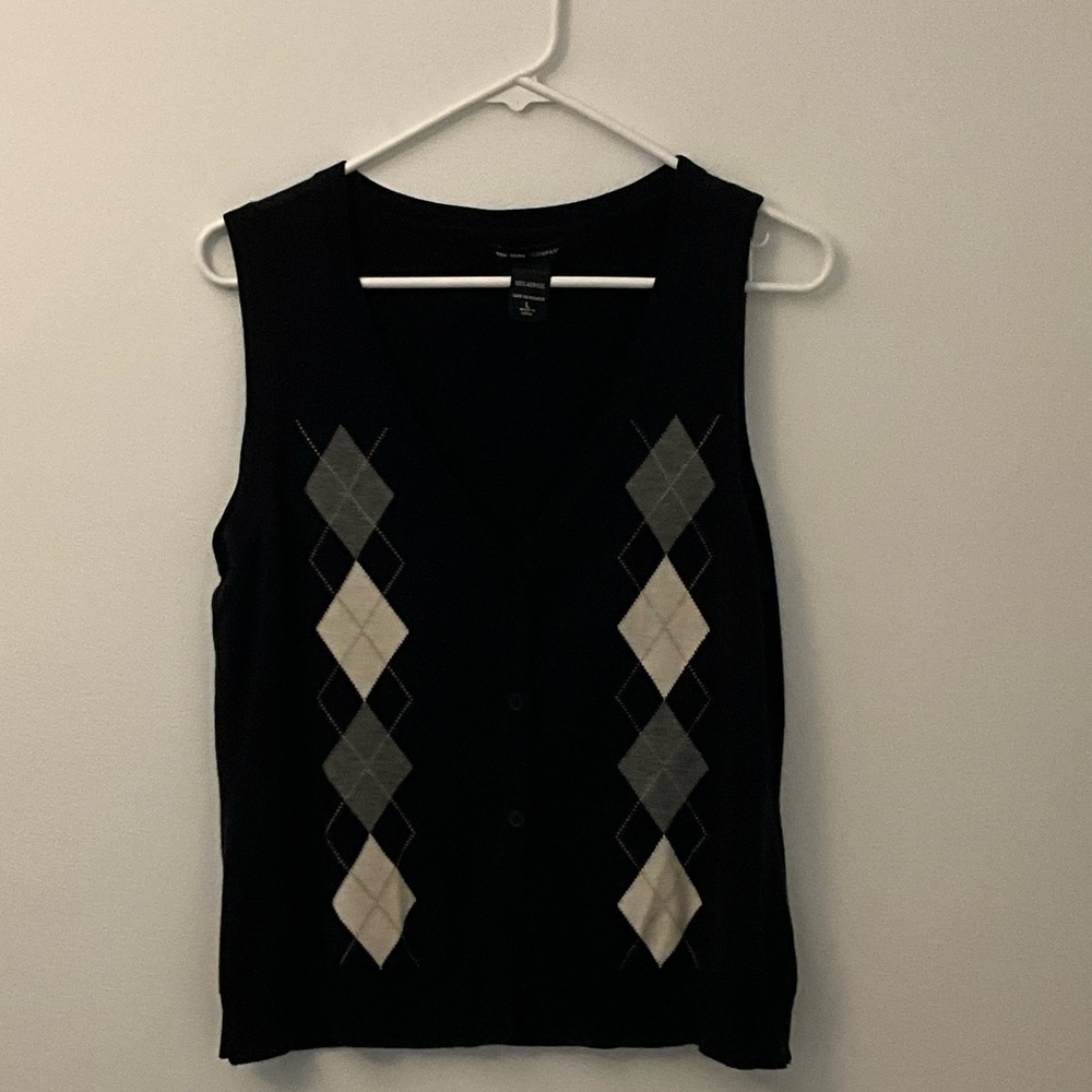 New York & Company Black Sweater Vest